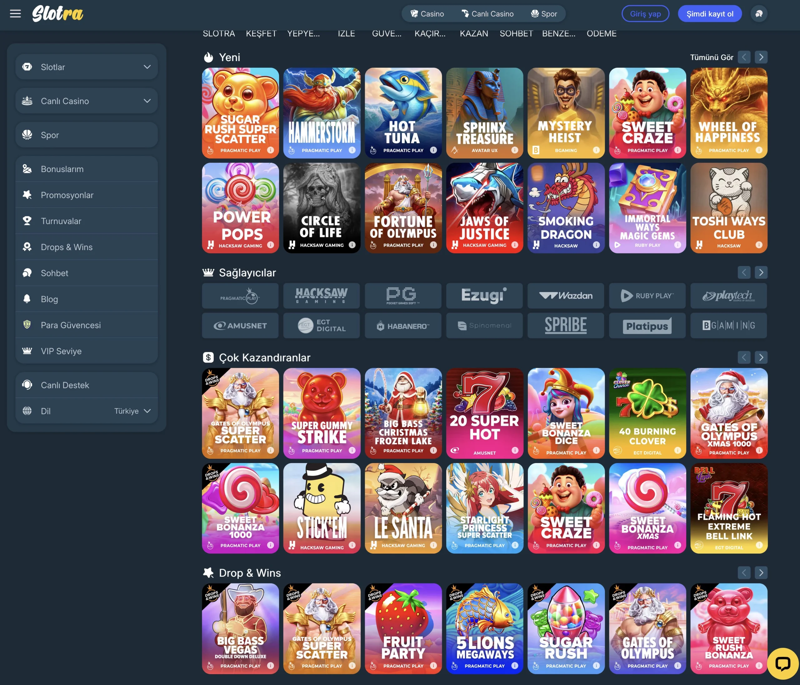 slotra oyunlar